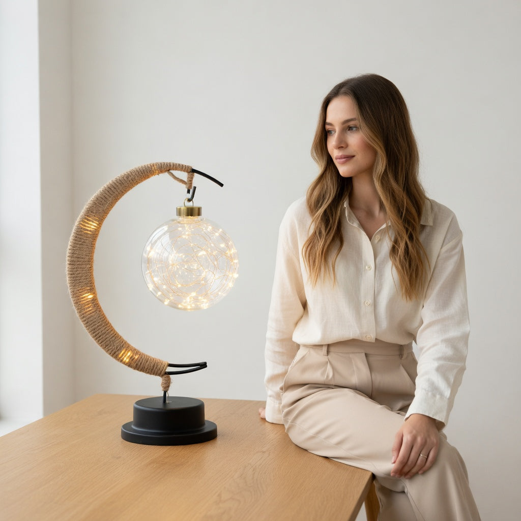 Crescent Moon LED Lamp